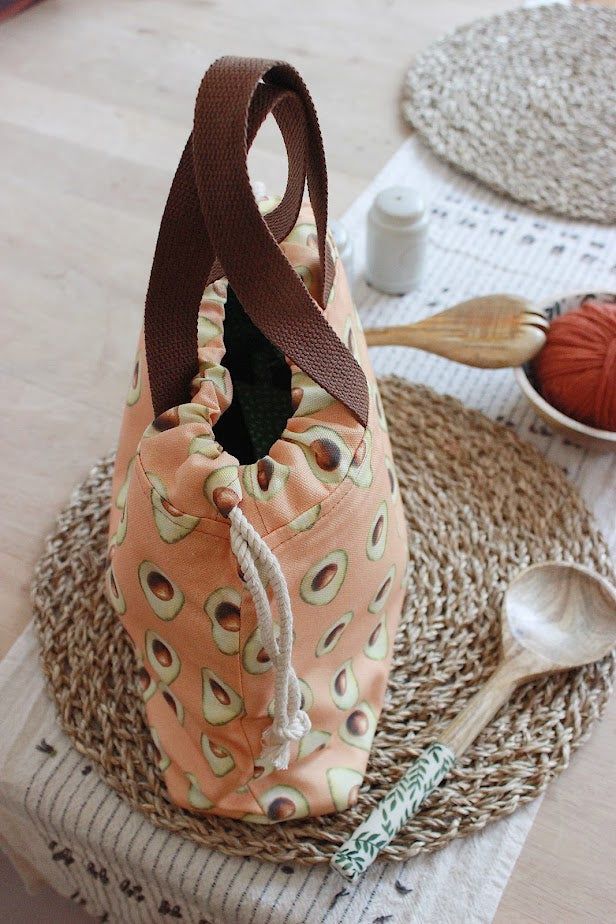Avocado Canvas Project Bag & DPN Holder