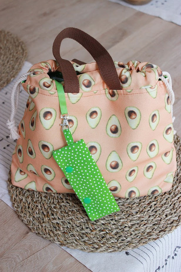Avocado Canvas Project Bag & DPN Holder
