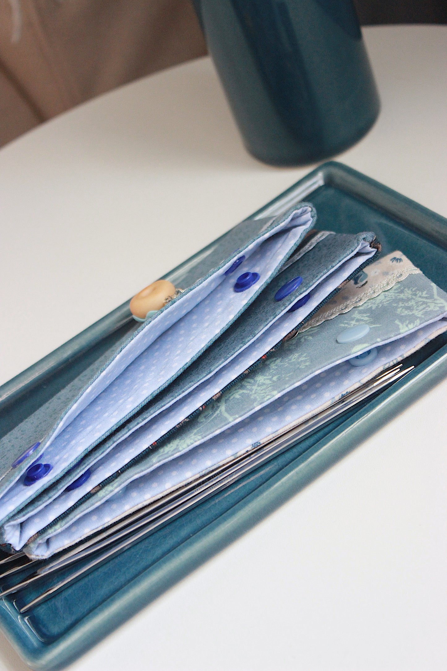 Blue DPN Holders With Lace