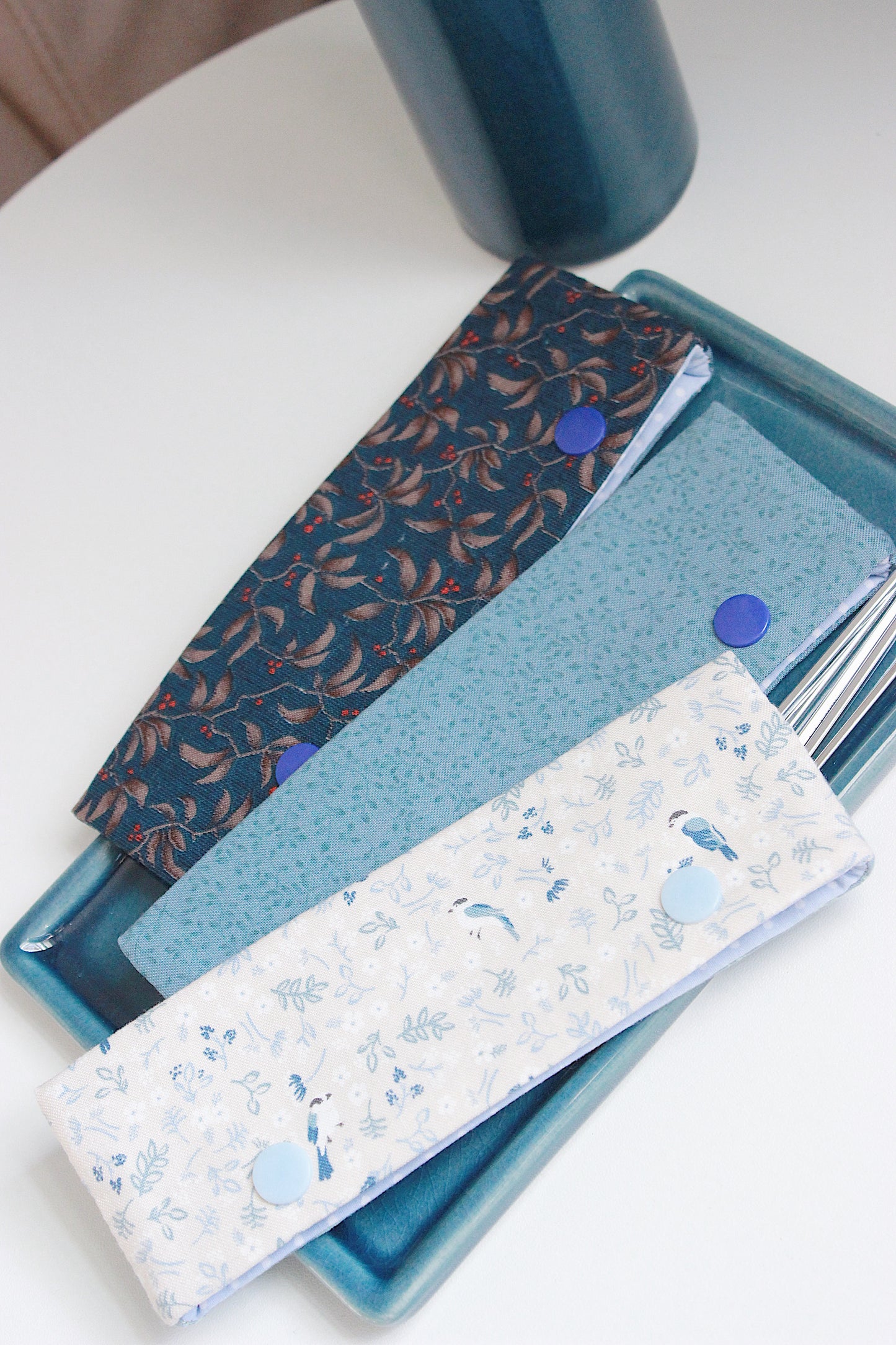 Blue DPN Holders With Lace