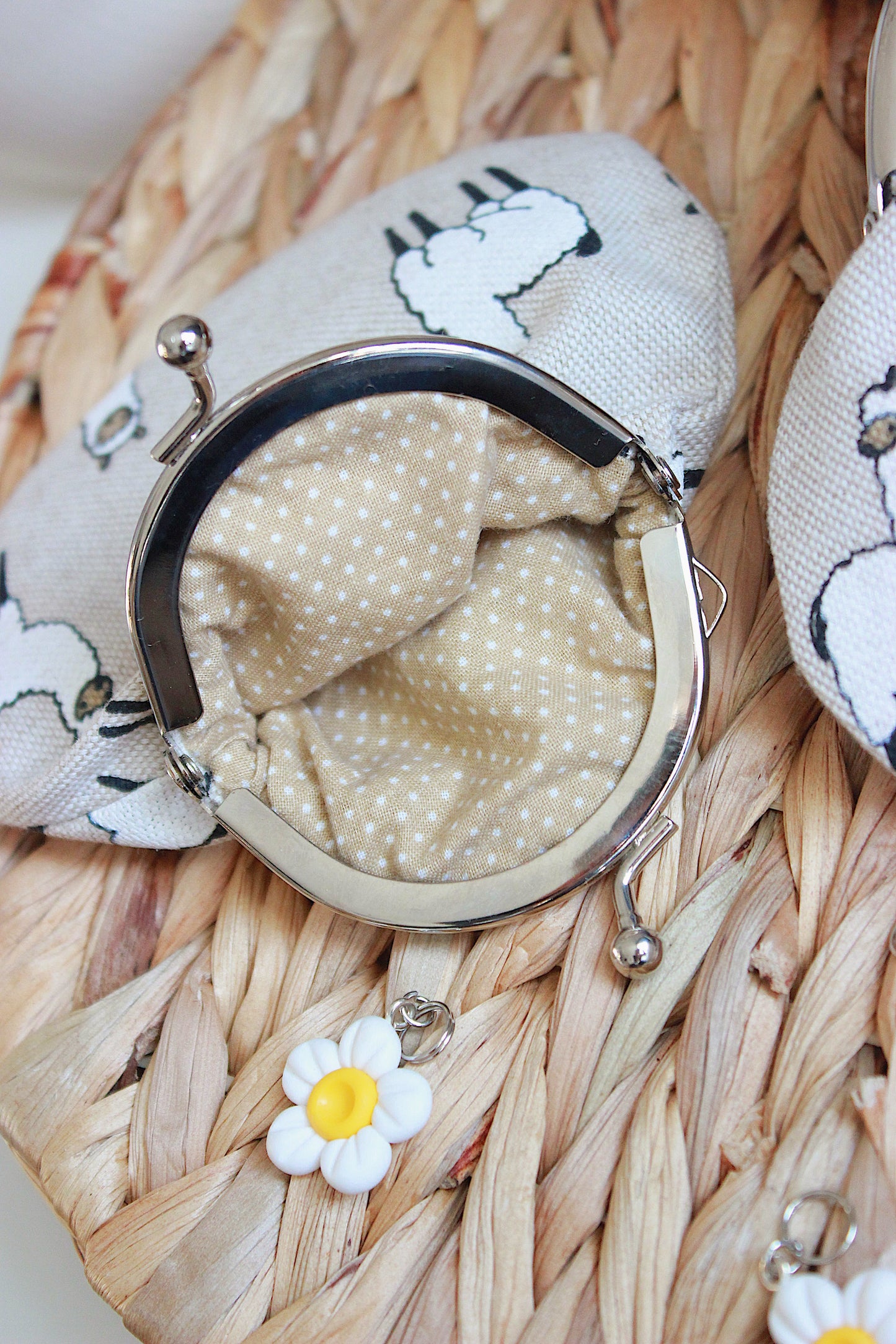Alpacas Canvas Metal Frame Coin Purse