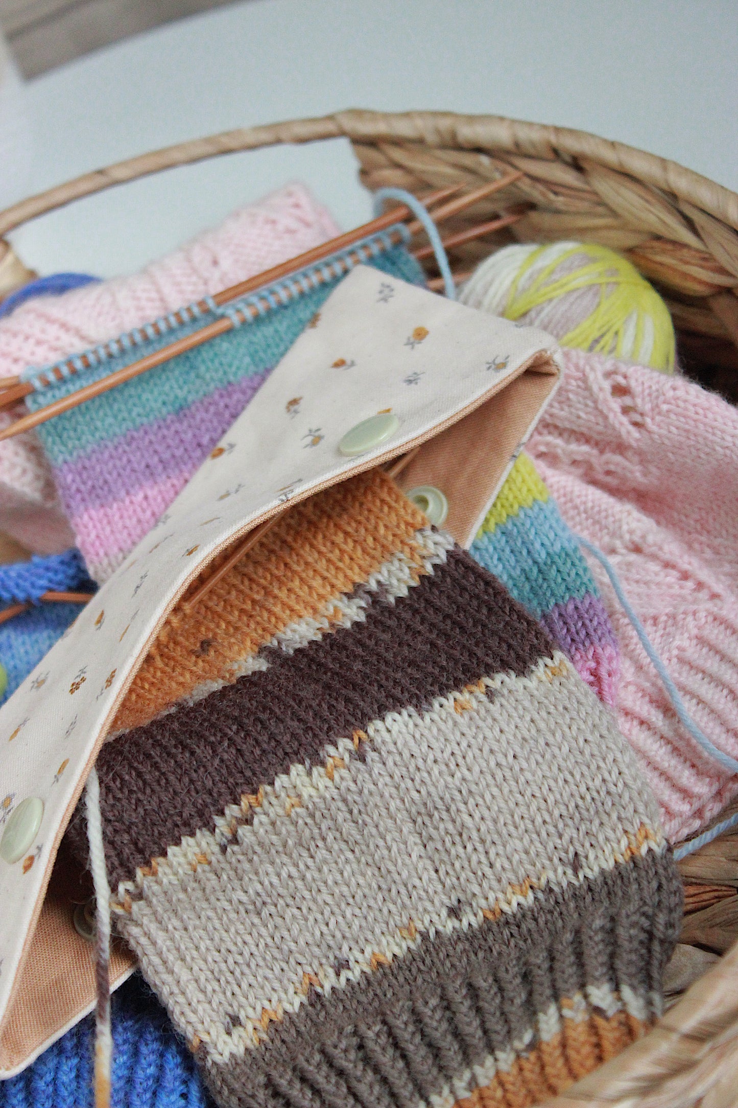Beige & Brown Floral DPN Holders