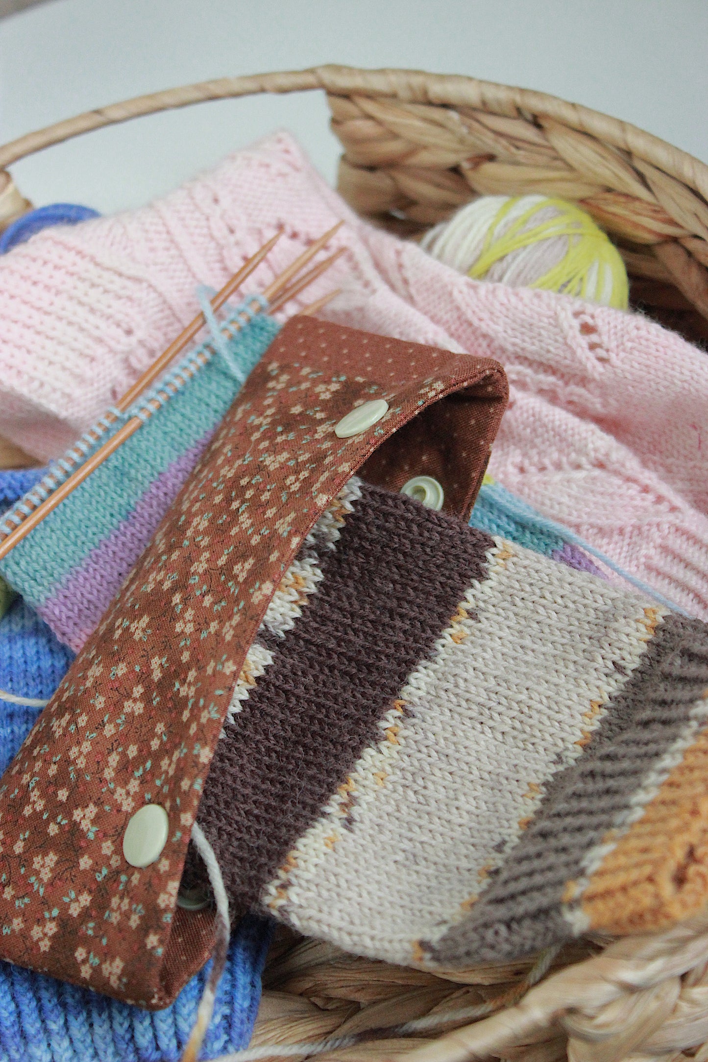 Beige & Brown Floral DPN Holders