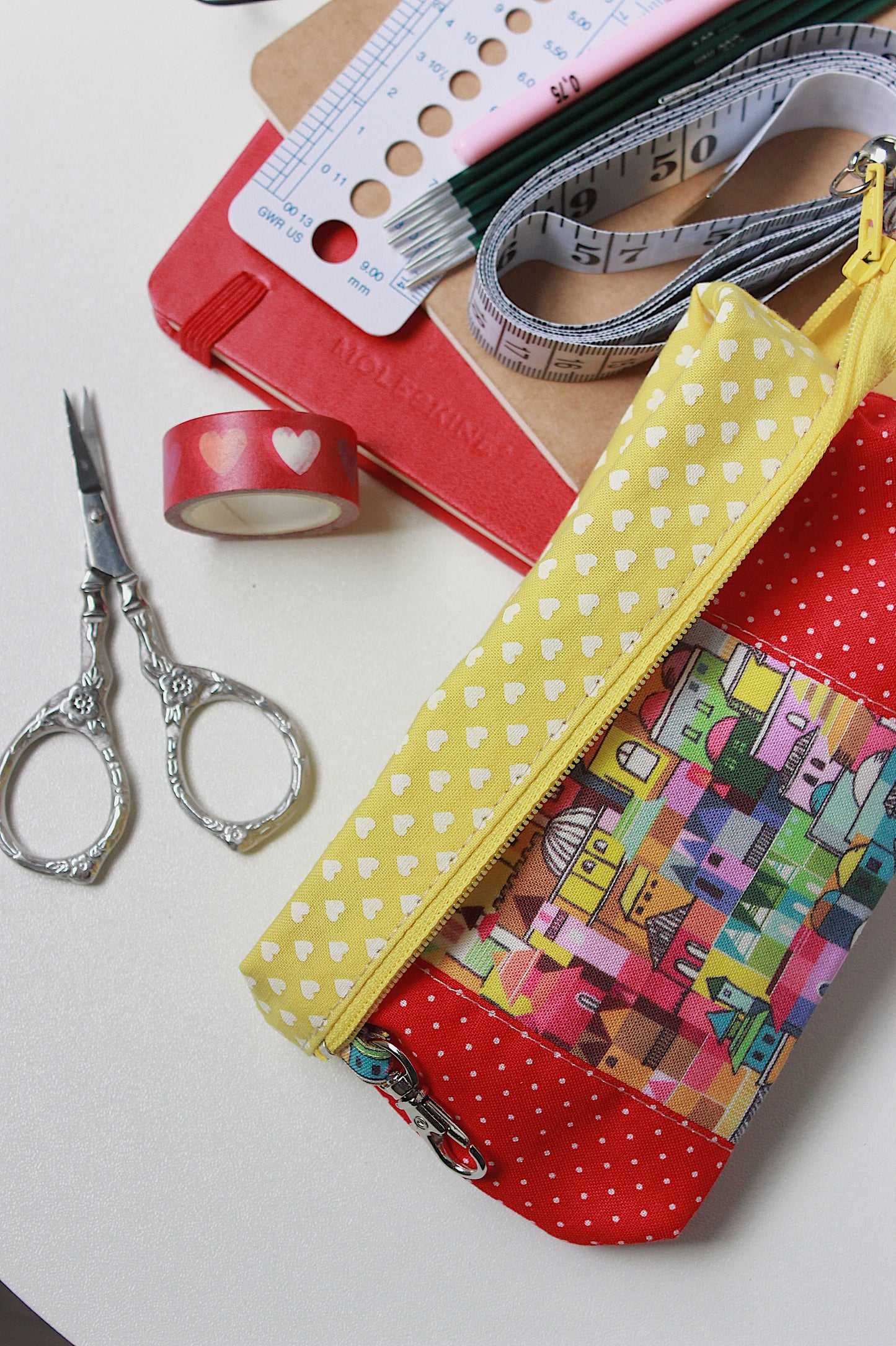 Bright Zipper Notions Pouch