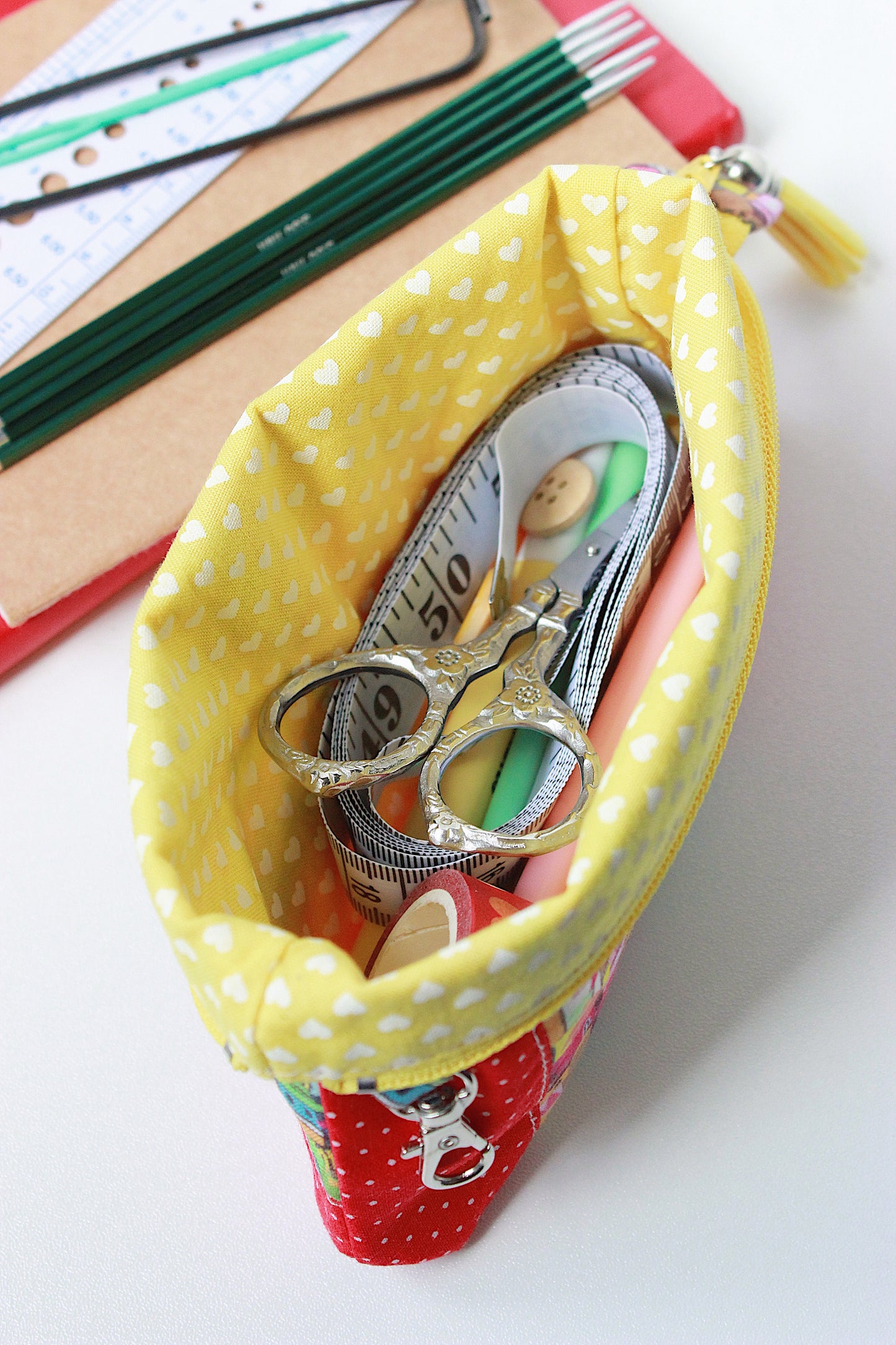 Bright Zipper Notions Pouch