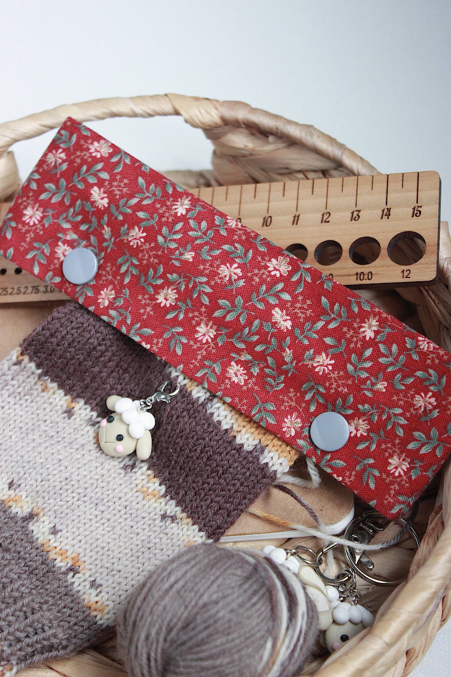 Vintage-inspired Floral Red DPN Holder