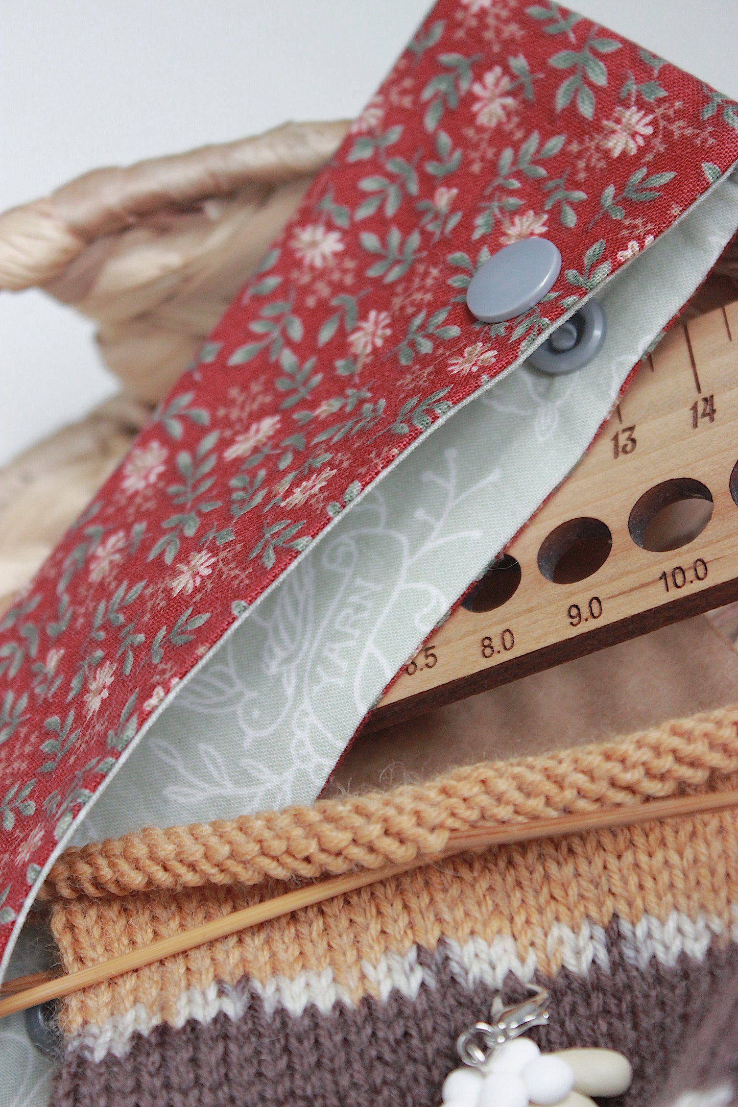 Vintage-inspired Floral Red DPN Holder