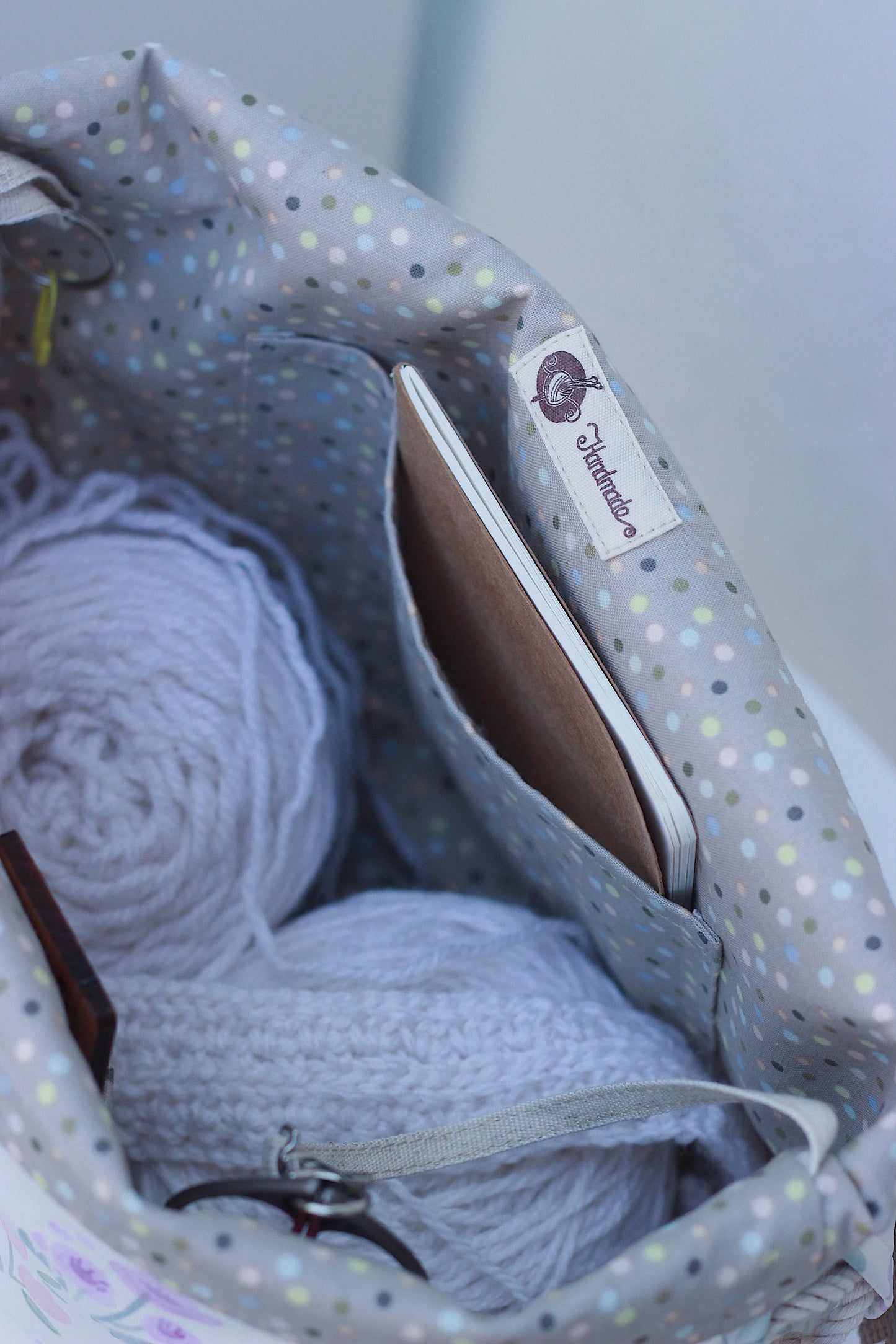 π Bunny & Hedgehog Waterproof Project Bag