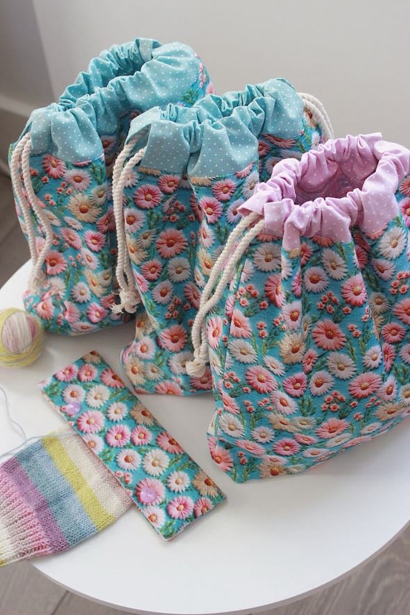 Embroidery Look Floral DPN/Crochet Hook Holder