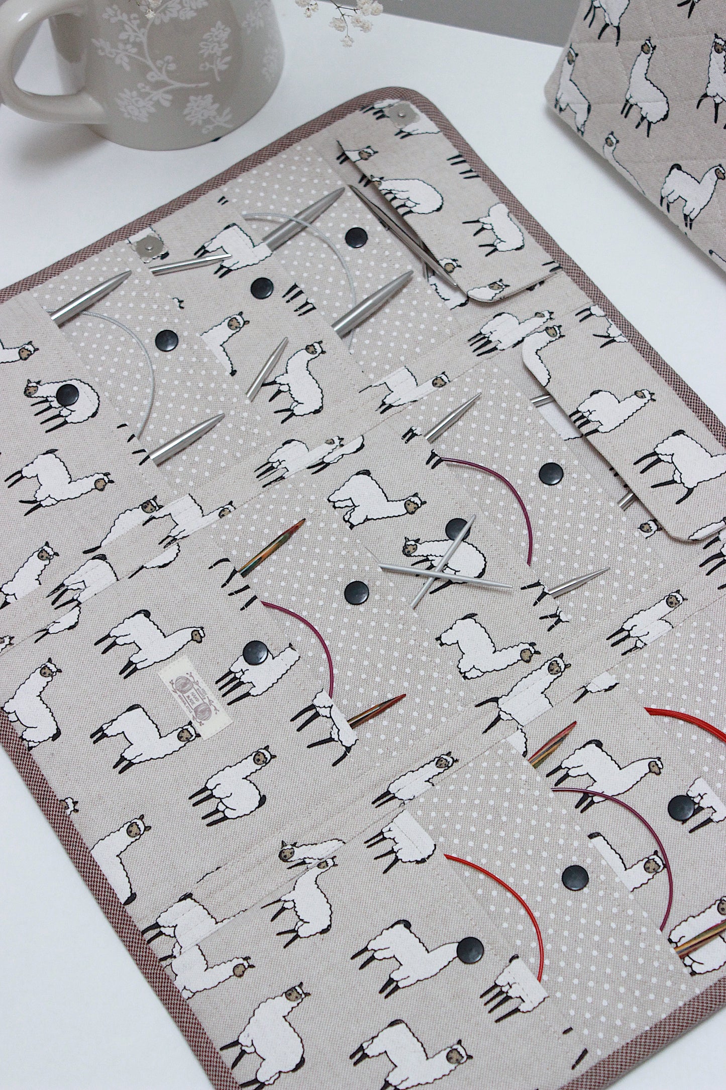 👜Alpaca Canvas Basket, Zipper Project Bag, Circular Knitting Needle Case, Crochet Case & Metal Frame Purse