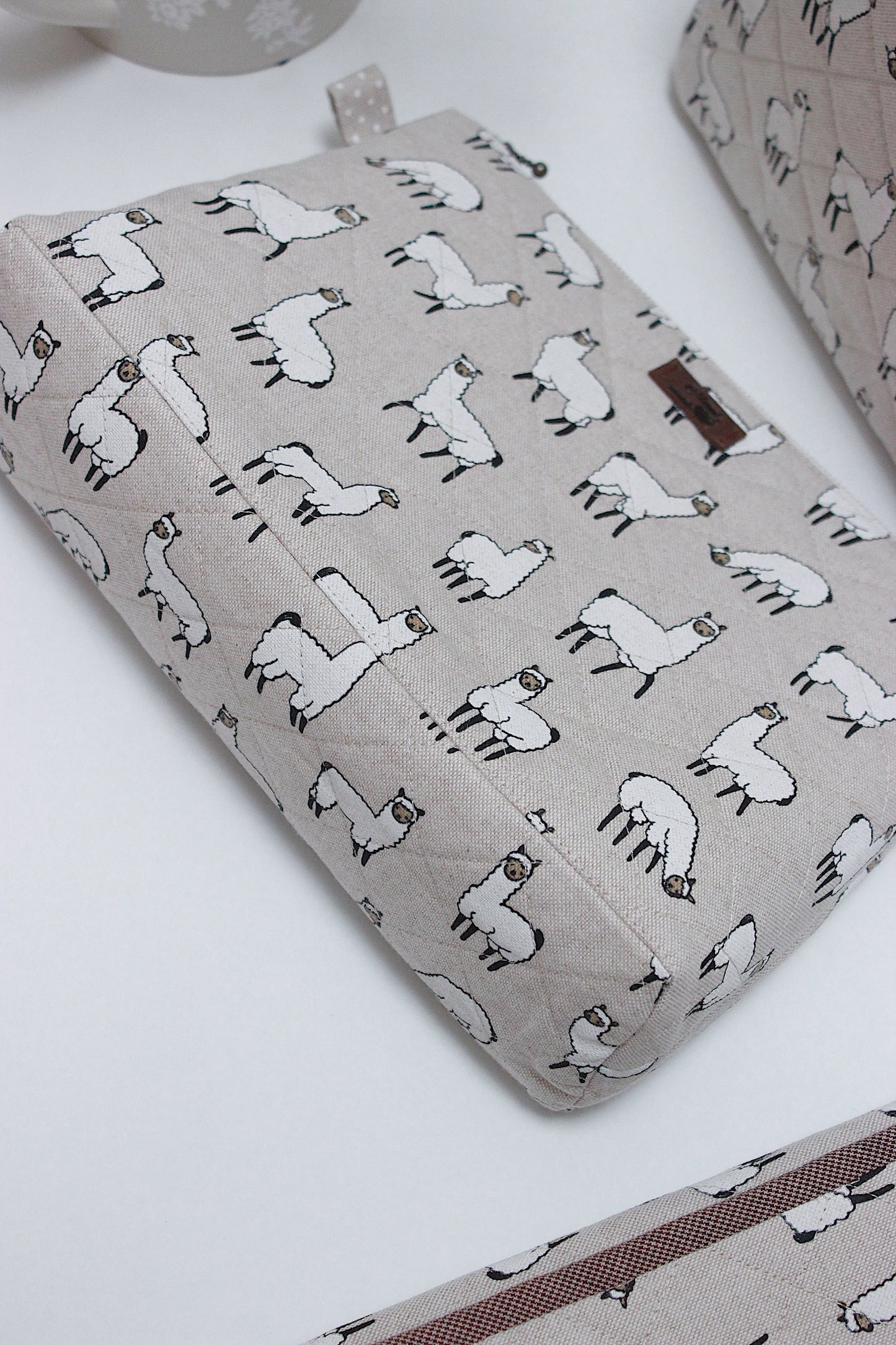 👜Alpaca Canvas Basket, Zipper Project Bag, Circular Knitting Needle Case, Crochet Case & Metal Frame Purse