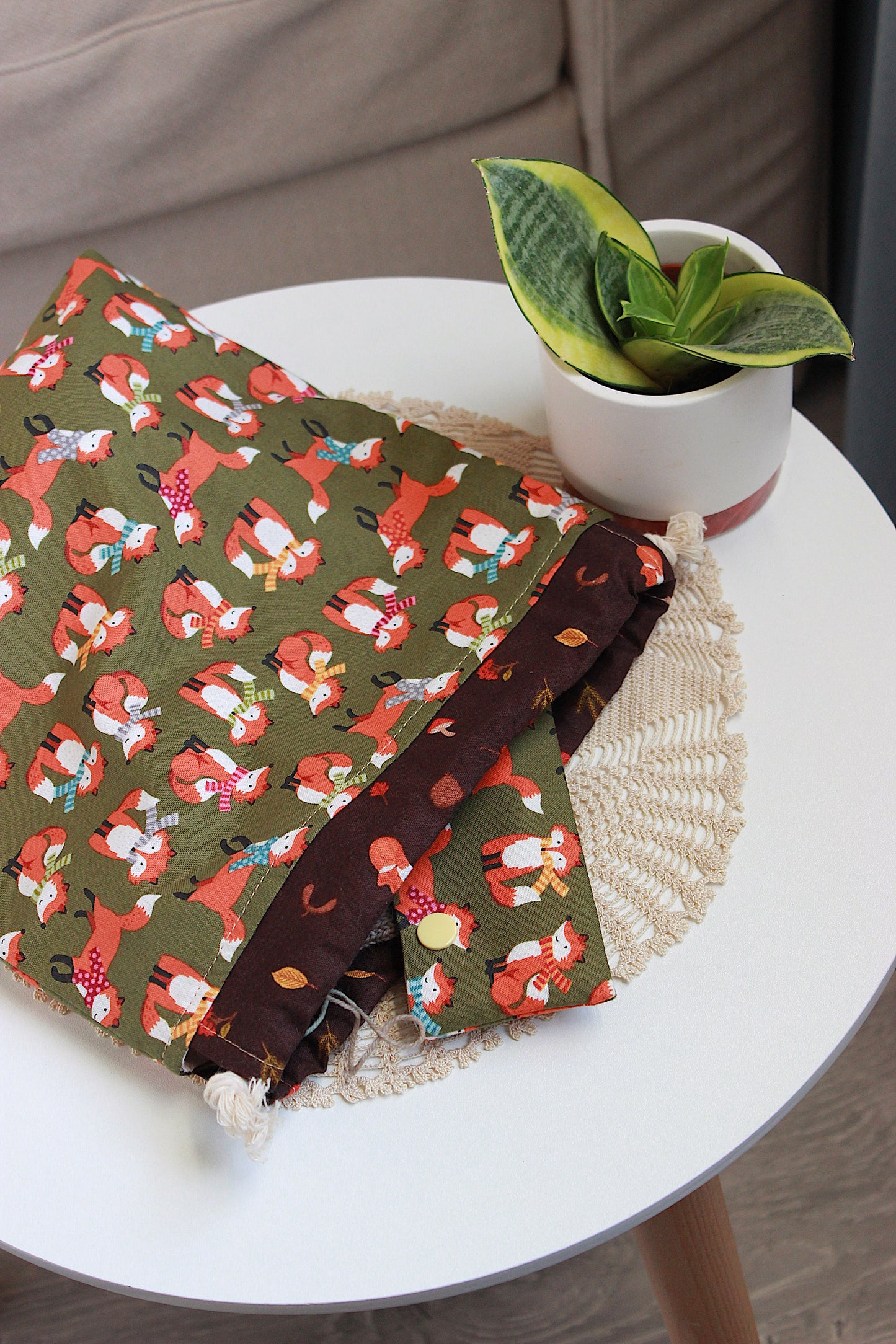 Fox Knitting Project Bag & DPN Holders