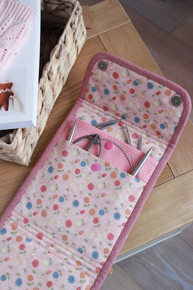 Floral Circular Knitting Needle Organiser