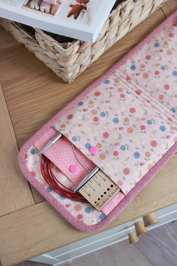 Floral Circular Knitting Needle Organiser