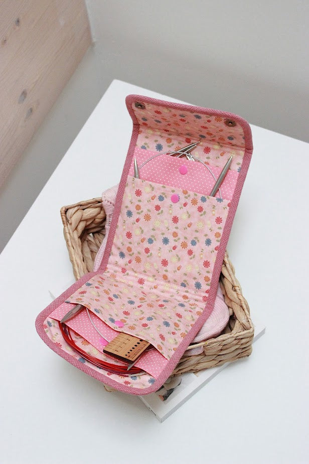 Floral Circular Knitting Needle Organiser