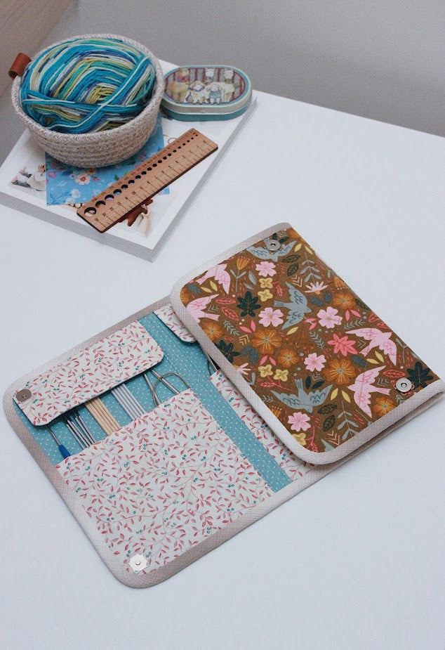 Floral Double Pointed Needles Organiser