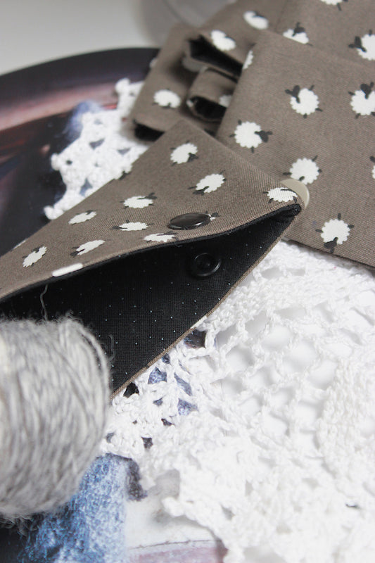 Sheep Allover Knitting Needle Holder 15cm 6”