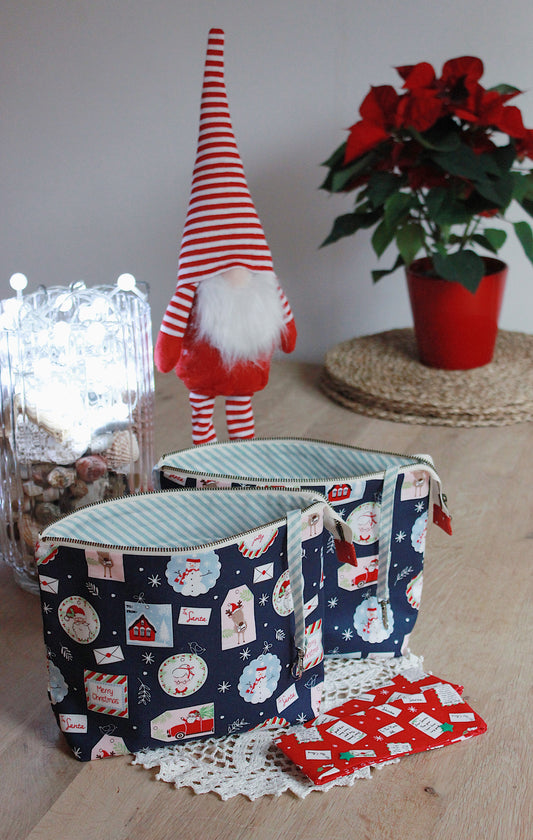 Christmas Zipper Project Bag & Holder