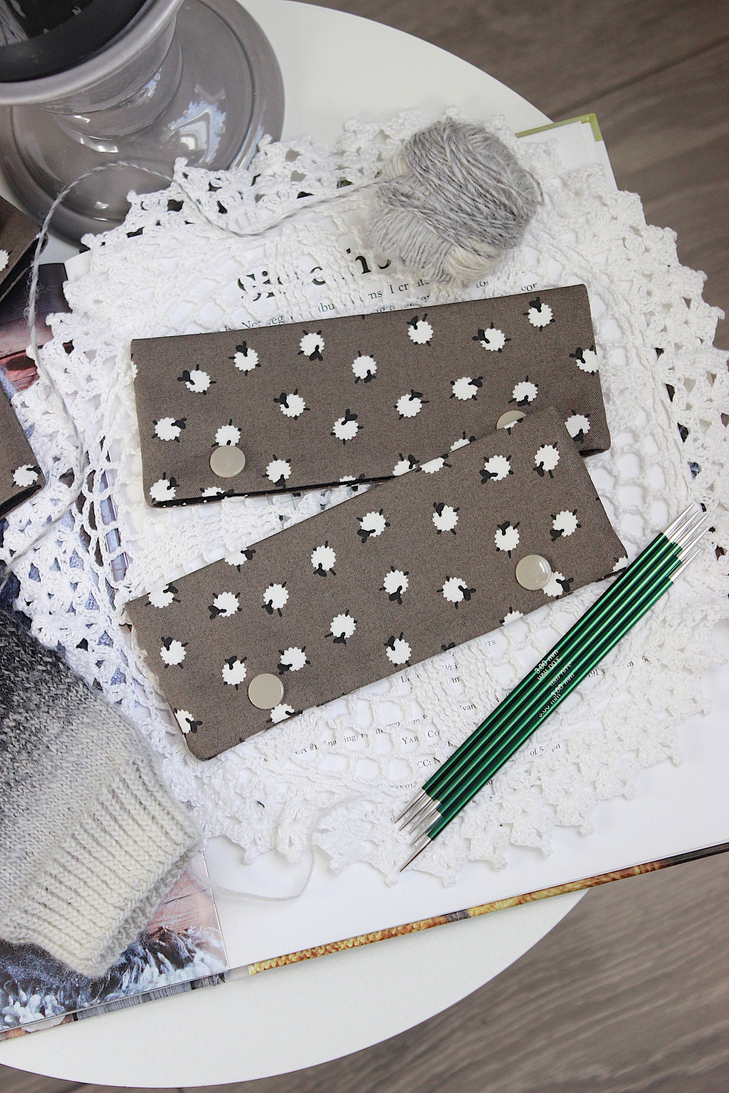 Sheep Allover Knitting Needle Holder 15cm 6”