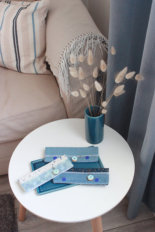 Blue DPN Holders With Lace