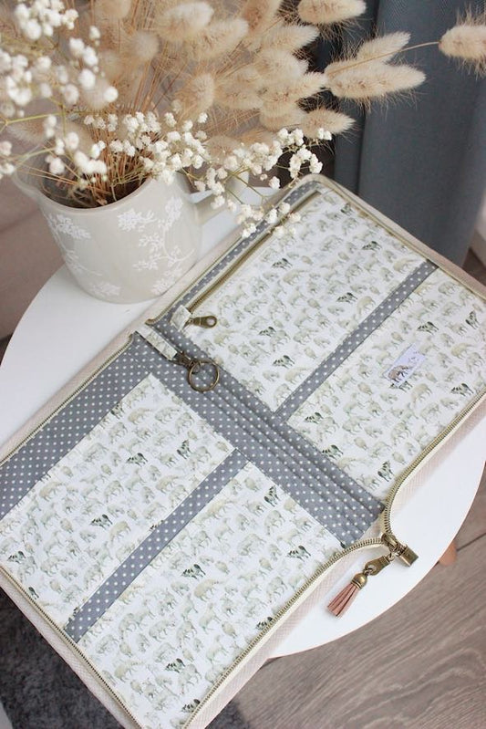 Sheep Allover Zipper Knitting Needle Case
