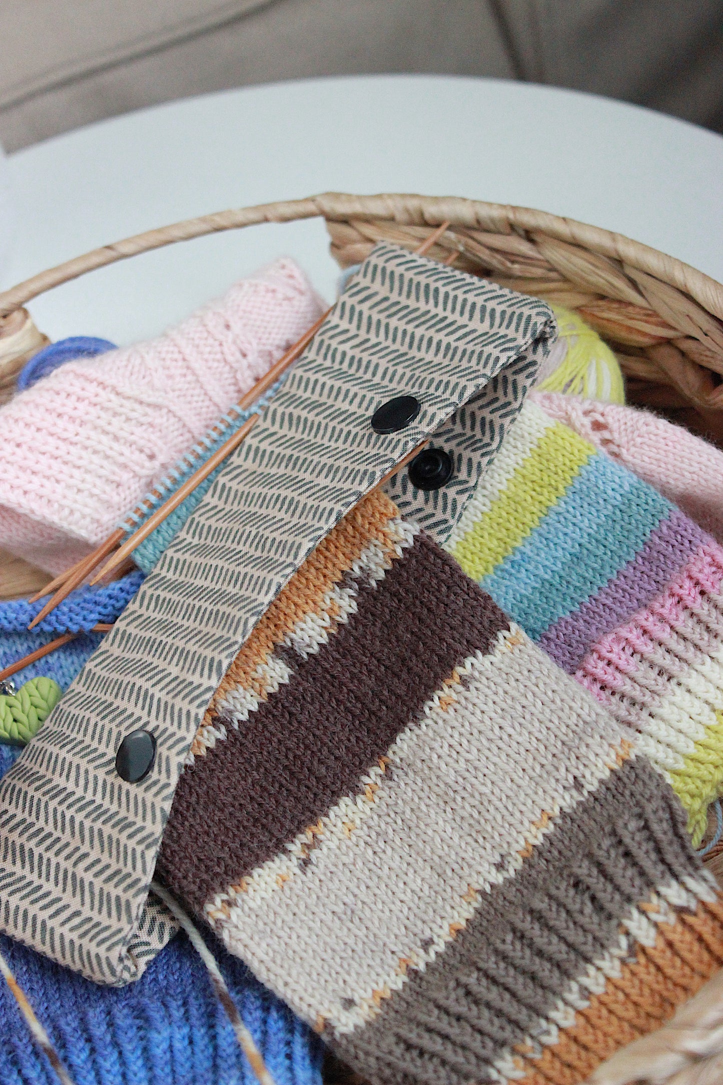 Grey Herringbone DPN Holder