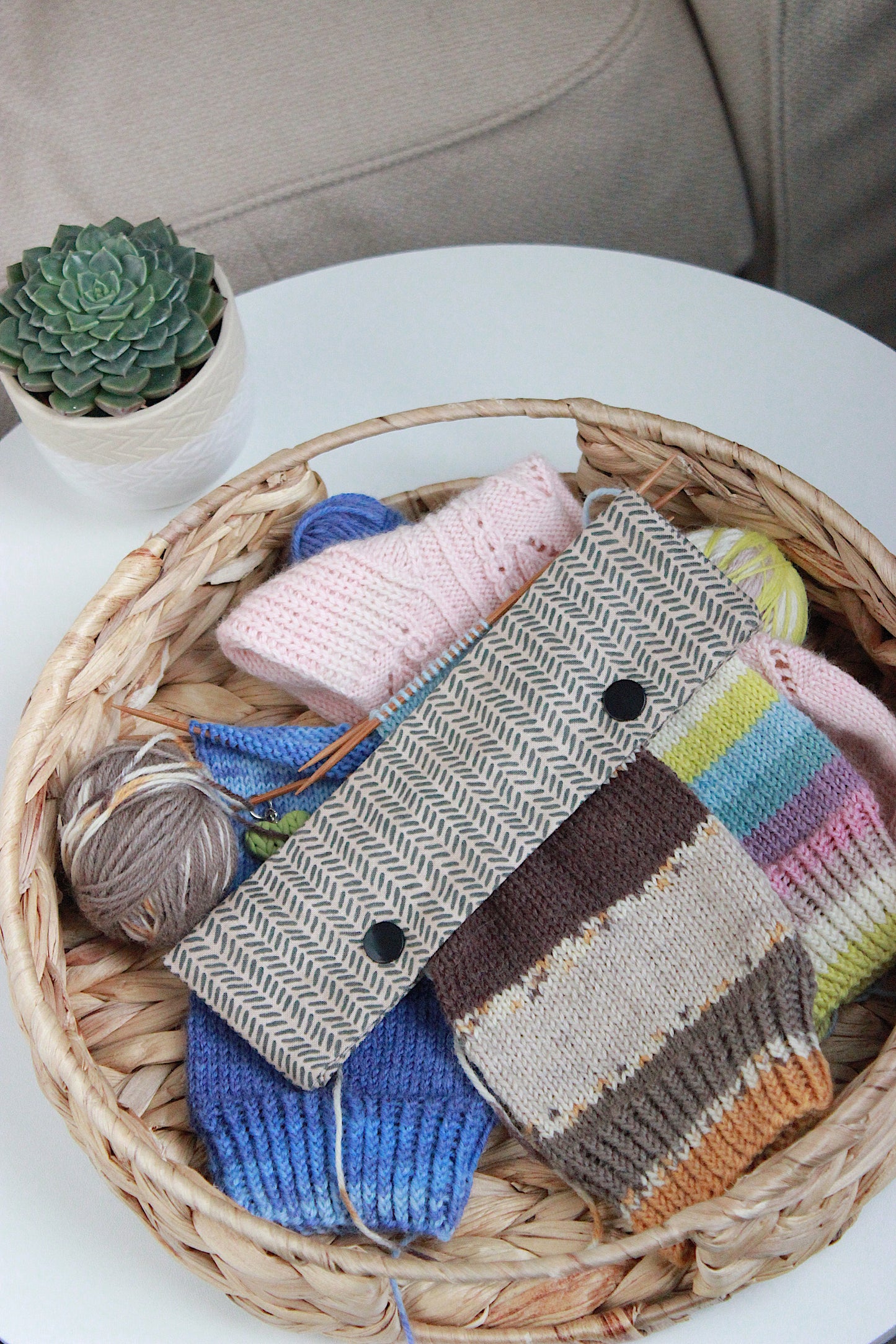Grey Herringbone DPN Holder