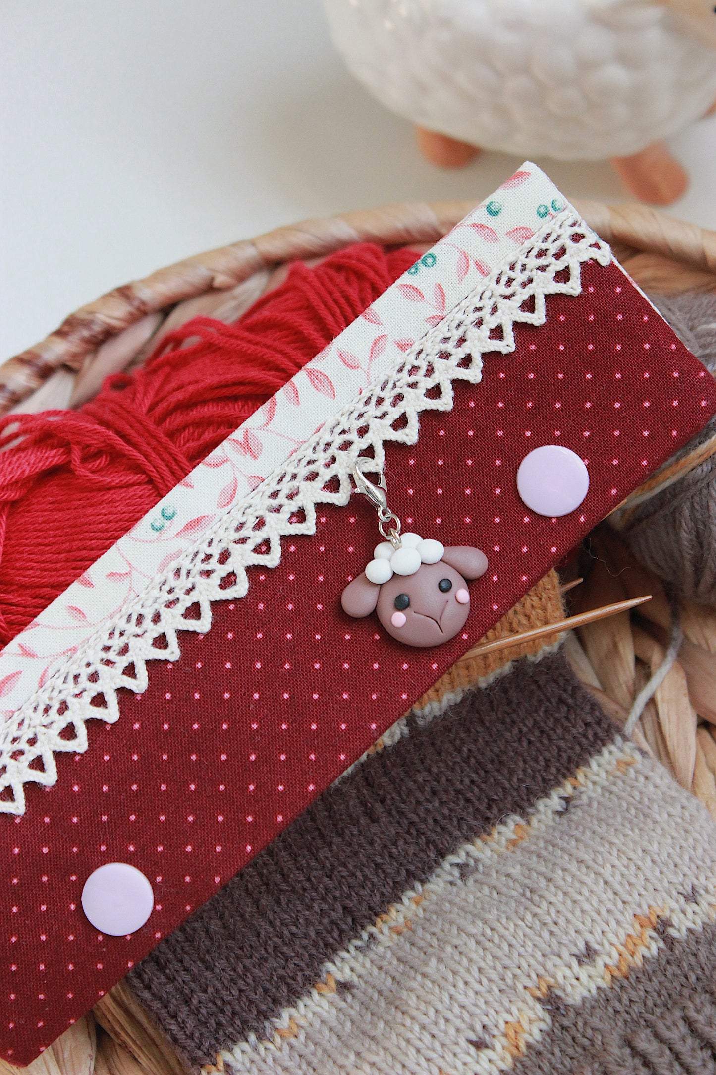 Burgundy Soft Floral Branch DPN Holder