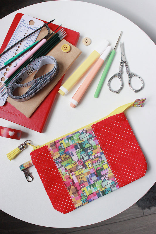 Bright Zipper Notions Pouch