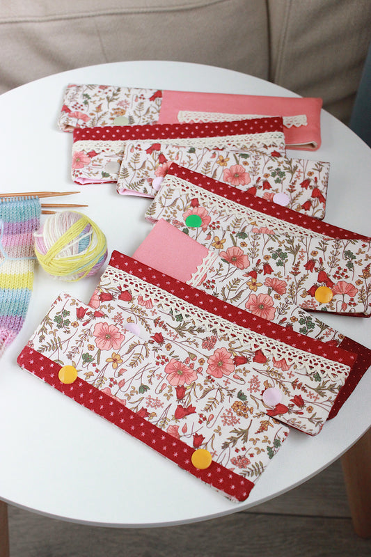Floral & Burgundy Star Trim DPN Holder