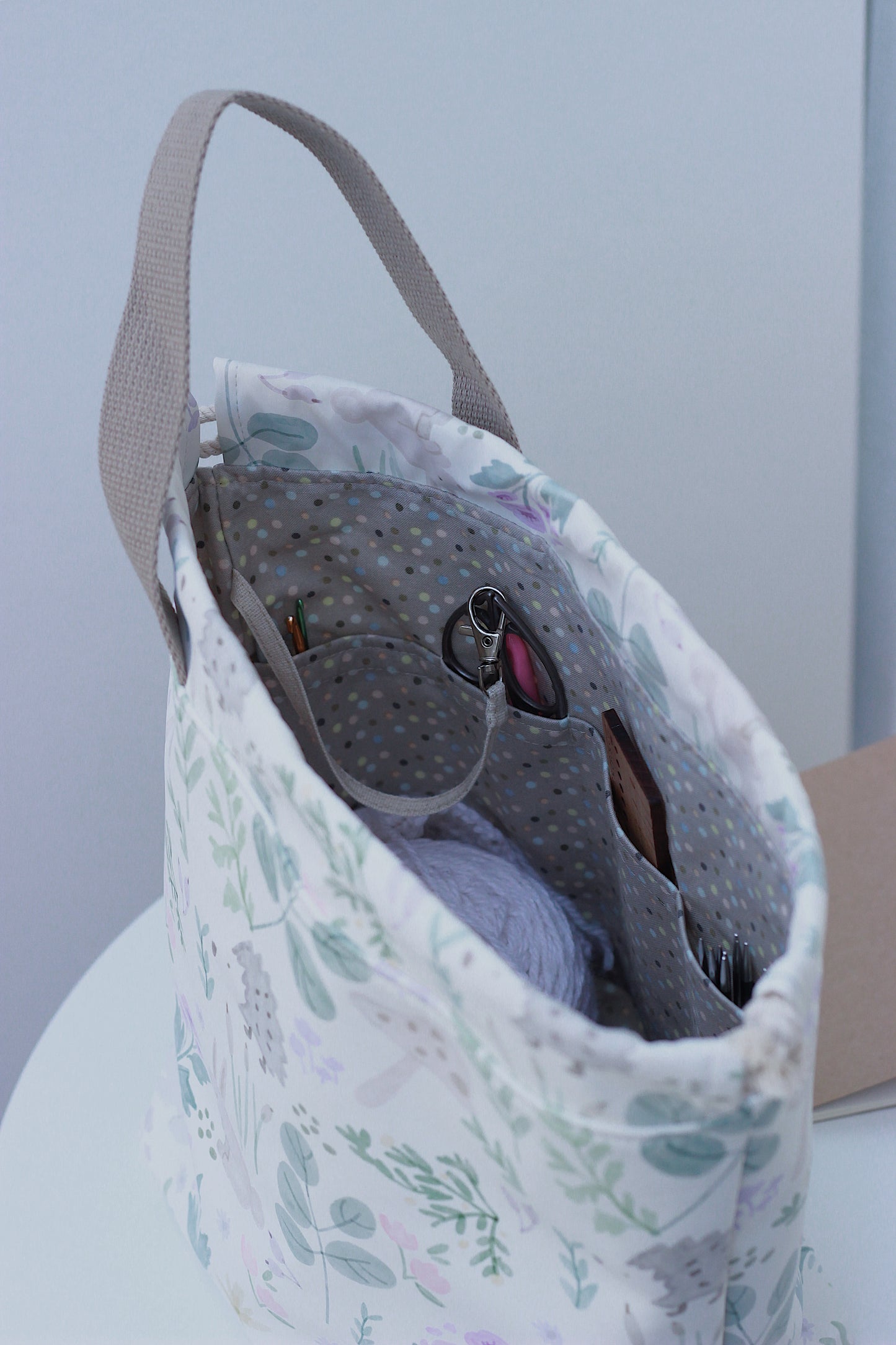 Bunny & Hedgehog  Waterproof Project Bag