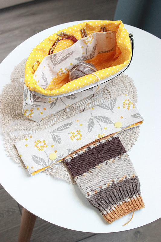 Knitting Notions Pouch & DPN Holder Set