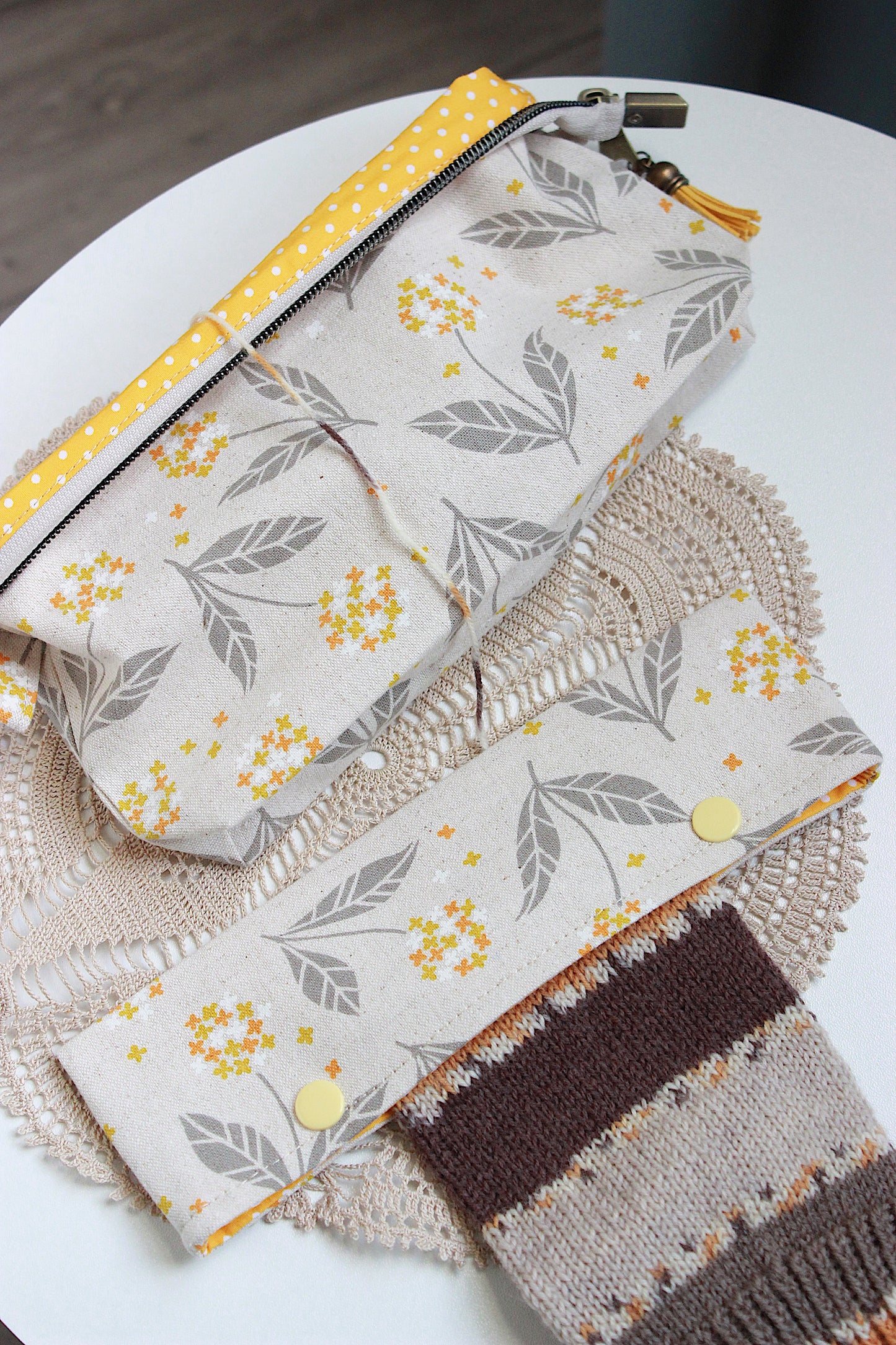 Knitting Notions Pouch & DPN Holder Set