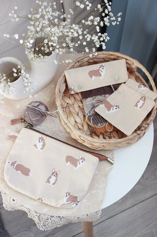 Cute Korgi Knitting Project Set