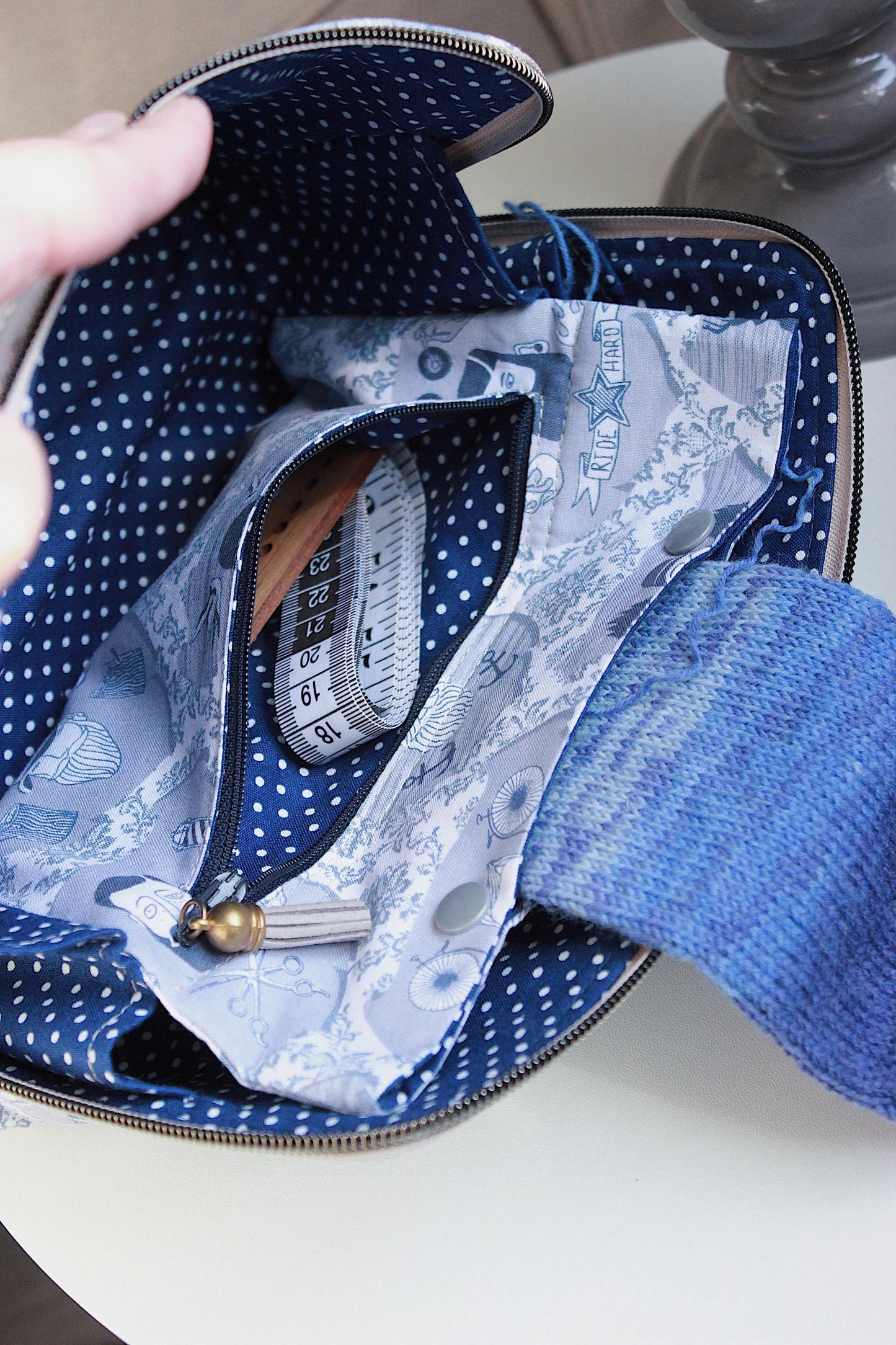 Father’s Day Knitting Project Bag – “Bearded Gents” Edition