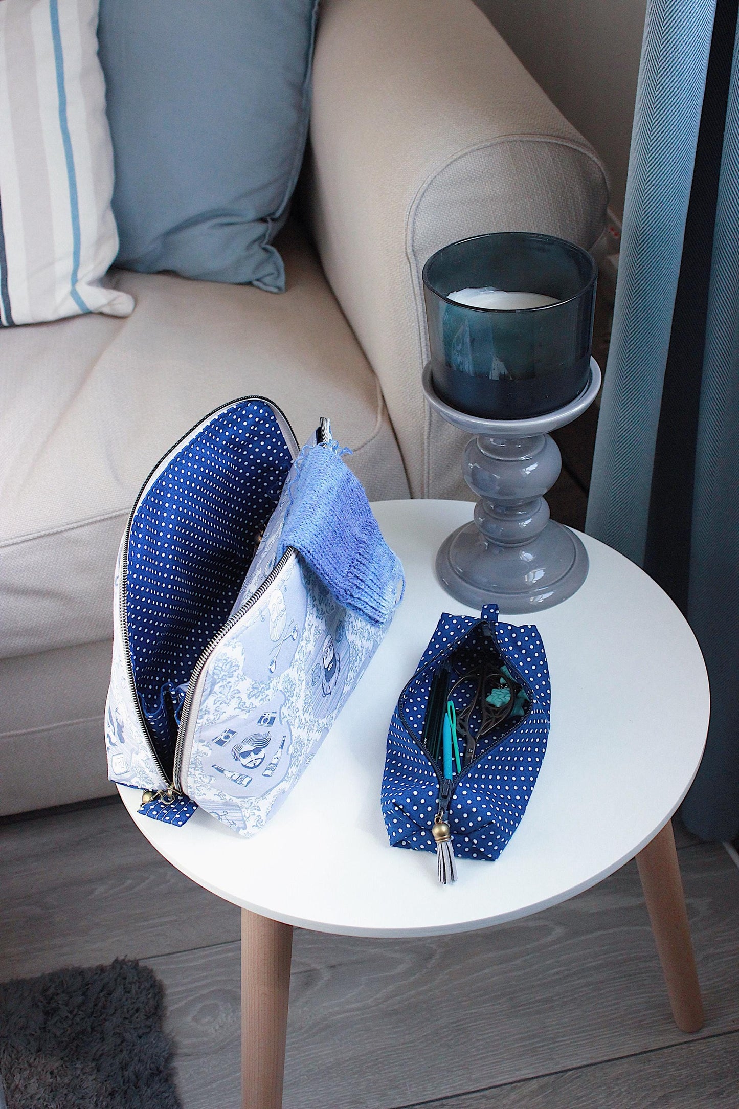 Father’s Day Knitting Project Bag – “Bearded Gents” Edition