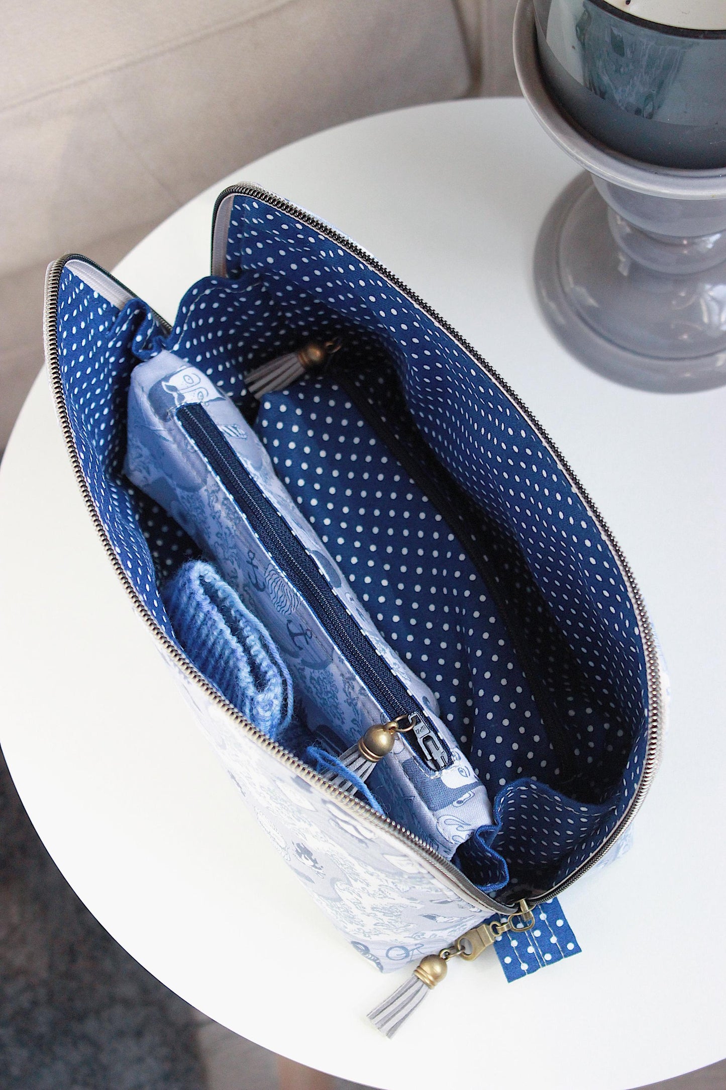 Father’s Day Knitting Project Bag – “Bearded Gents” Edition