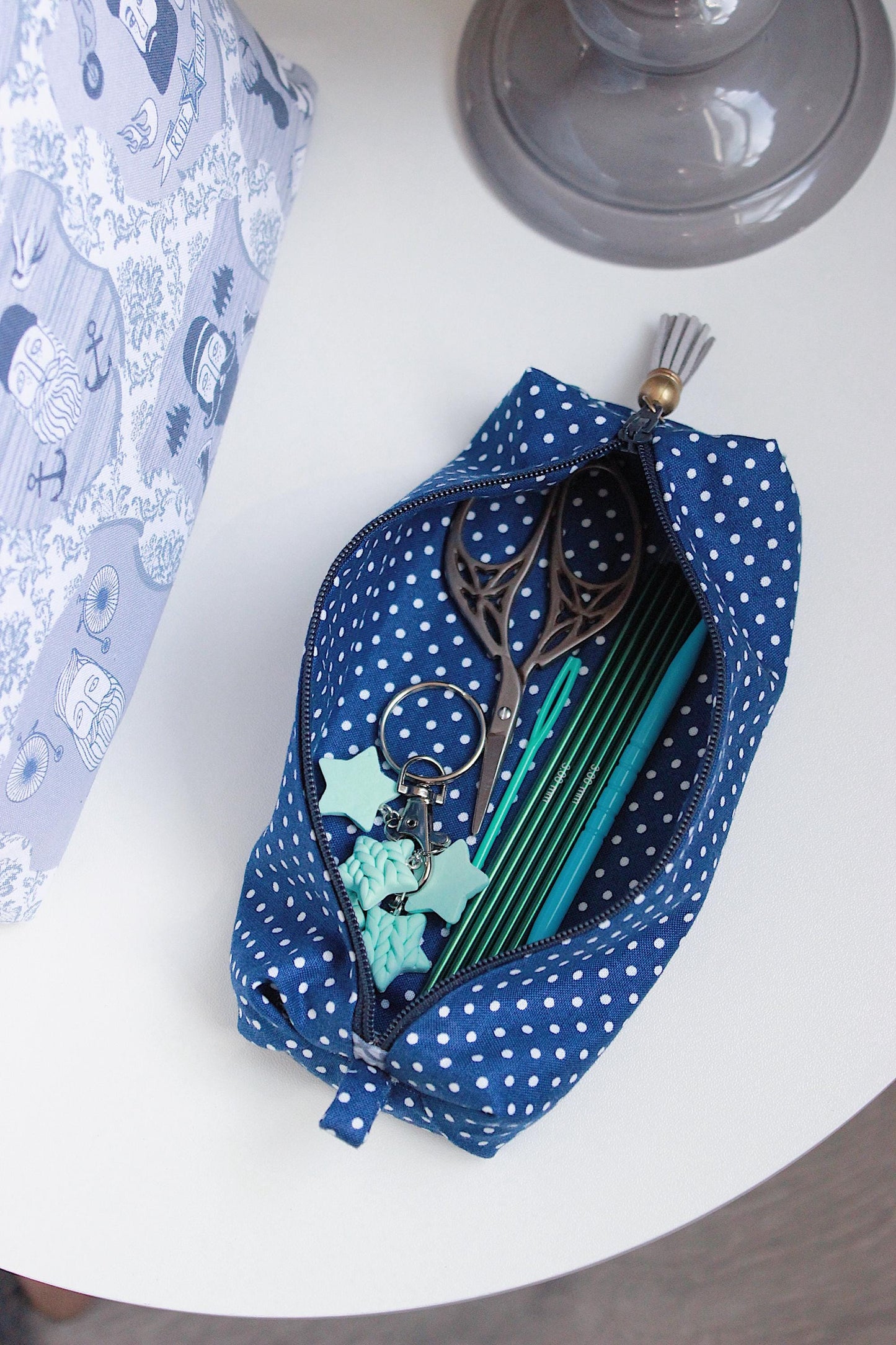 Father’s Day Knitting Project Bag – “Bearded Gents” Edition