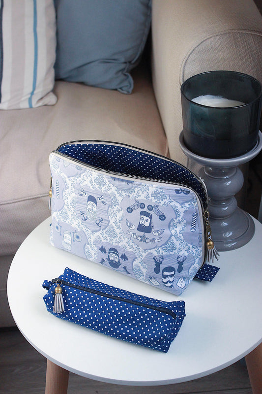 Father’s Day Knitting Project Bag – “Bearded Gents” Edition